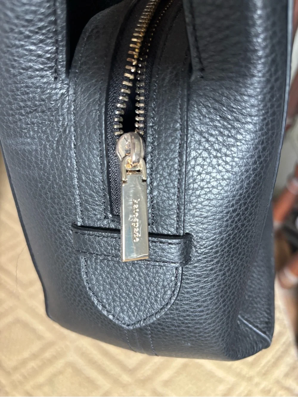 kate spade Black Pebbled Leather Top-Handle Crossbody Bag